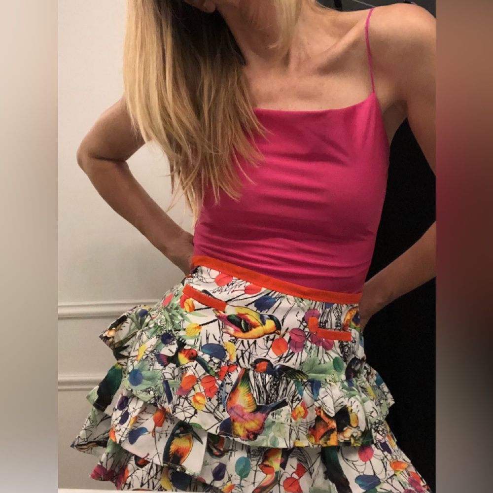 Beach ruffled skirt